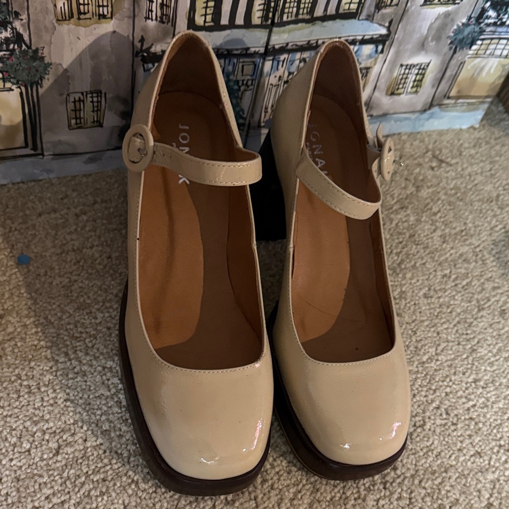 Jonak Women's Cream Mary Jane Shoes